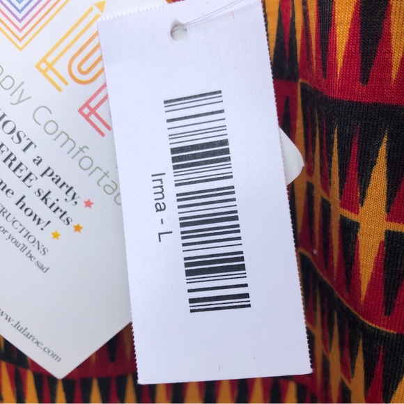 LuLaRoe zig retro pattern Irma top - Picture 2 of 6